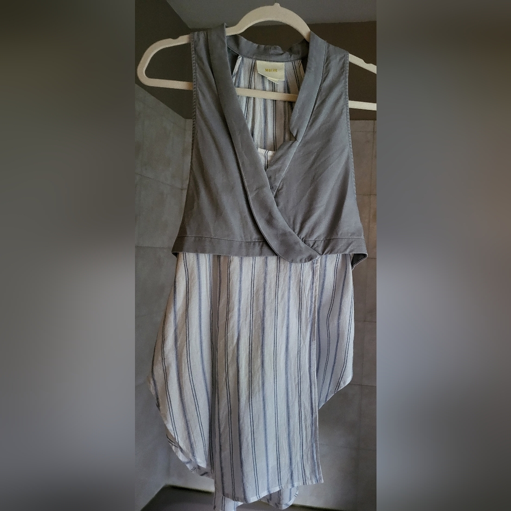 Cute unique faux layered top